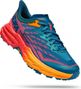 Hoka One One Speedgoat 5 Blue Orange Women's Trail Shoes