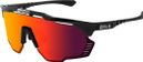 Gafas de sol Scicon Aeroshade Kunken Negro Brillante / Rojo Multimirror