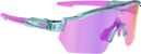 Occhiali AZR Race RX Turchese Clearcoat / Lente Idrofobica Rosa