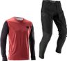 Leatt Gravity 1.0 Long Sleeve Jersey and Pants Kit Red