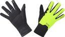 Lange Unisex-Handschuhe Gore Wear Gore-Tex infinium Mid Schwarz/Gelb