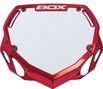 BOX Two Number Plate Red Chrome