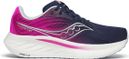 Chaussures Running Saucony Ride 18 Bleu/Rose Femme