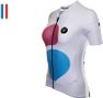Maillot Manches Courtes Femme LeBram Testanier Blanc Coupe Ajustée