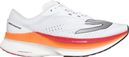 Zapatillas de running Skechers Aero Razor blancas y naranjas para hombre