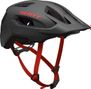 Scott Supra Mountain Bike Helmet, Gray/Red