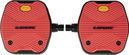Coppia di pedali Flat Look Geo City Grip Rossi