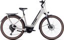 VTC Électrique Cube Touring Hybrid Pro 625 Easy Entry Shimano Deore 11V 625 Wh 700 mm Argent Pearly 2023