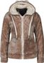 Veste Polaire à Capuche Femme Areli Taupe