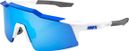 100% Speedcraft SL White Blue - HiPer Blue Mirror lenzen