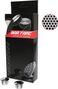 Ruban de guidon Newton silicone blanc-noir avec bouchons