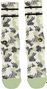 Burgtec Everyday Crew Patterned Socks - White/Green
