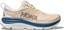 Hoka Gaviota 5 Beige/Blauwe Hardloopschoenen voor Heren