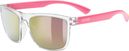 Occhiali Uvex Rookie Rosa Trasparente/Rosa Specchiato