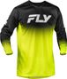 Fly Racing Rayce Sonar Langarm-Trikot, Neongelb/Schwarz/Weiß