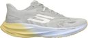 Skechers Aero Spark Running Shoes, Gray/Green, Women's