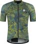 Maillot Manches Courtes Vélo Rogelli Essential Graphic II Vert/Bleu/Moutarde Homme