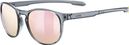 Uvex LGL 53 Sonnenbrille, Rauchfarben/Rosa verspiegelt