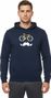 Rubb'r Moustache Hoodie Blue