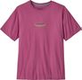 T-Shirt Manches Courtes Patagonia '95 Oval Logo Rose Homme