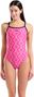 Maillot de Bain Arena Floral Pink Dos Challenge Rose/Noir Femme