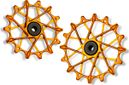 Coppia di ruote deragliatrici Garbaruk per Sram GX/XO/XX Eagle 12v Arancione