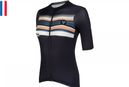 Maillot Manches Courtes Femme LeBram Arpettaz Bleu Coupe Ajustée