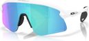 Lunettes Oakley Stunt Devil S - Matte White / Prizm Sapphire / Ref : OO9518-04 