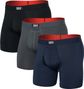 Boxer Saxx Multi-Sport Mesh Fly (Pack de 3) Turbulence/Navy/Black Homme