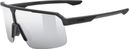 Uvex Ramp Black/Silver Mirror Sunglasses