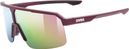 Uvex Ramp Bordeaux/Roze Spiegelbril
