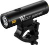 Lampe avant de vélo LED lumineuse 2000 lumens rechargeable