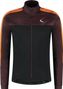 Veste Vélo Rogelli Freeze Homme Noir/Bordeaux/Orange