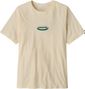 T-Shirt Manches Courtes Patagonia '95 Oval Logo Beige Homme