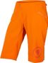 Pantalones cortos Endura SingleTrack Lite Naranja Cosecha para mujer