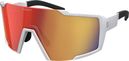 Scott Shield Compact Brille Weiß/Roter Bildschirm