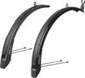 Par de Guardabarros Polisport Expander Cross Delantero / Trasero 26 '' / 29 '' Negro