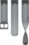 Bracelet de montre Silicone Suunto Athletic 5 22mm S+M Graphite - Gris