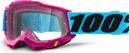 100% ACCURI 2 mask | Blue Black Lefleur | Clear glasses