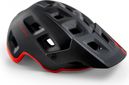 Casque All-Mountain MET Terranova Noir Rouge Mat Brillant