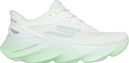 Skechers Aero Burst Beige/Green Women's Running Shoes