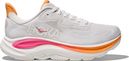 Hoka Clifton 10 White/Rose Women's Running Shoes