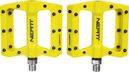 Pair of Neatt Composite 8 Pin Flat Pedals Yellow