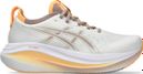 Chaussures Running Asics Gel-Nimbus 27 Blanc/Orange Femme