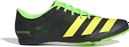 Chaussures Athlétisme adidas running Distancestar Noir Jaune Vert Homme
