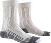 X-SOCKS Trek X Cotton Socken Damen Weiß/Anthrazitgrau