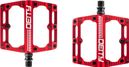 Deity Black Kat Flat Pedals Red