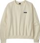 Sudadera Patagonia Daily Crew Blanca Mujer
