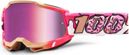 100% Accuri 2 Rose Donuts Mask / Pink Mirror Lenses Women