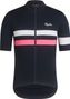 Maillot Manches Courtes Rapha Brevet Bleu Navy/Rose